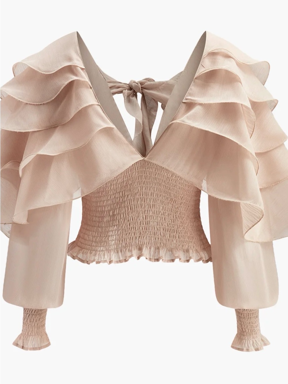 NWT Commense Women's Ruffle Blouse - M - Picture 5 of 9